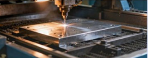 Fiber laser cutting in operation at Shengsi Metal